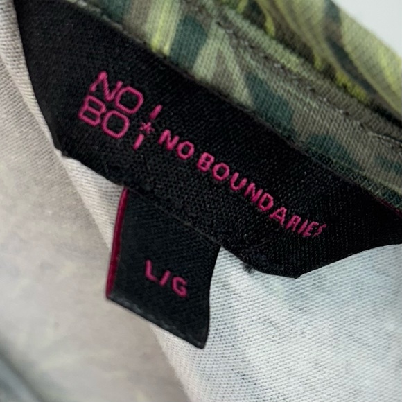 NoBo green leaf print t-shirt dress - Picture 5 of 6